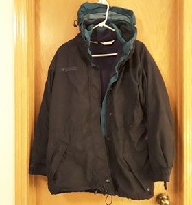 Columbia KOKO PEAK hooded mens Coat size Large